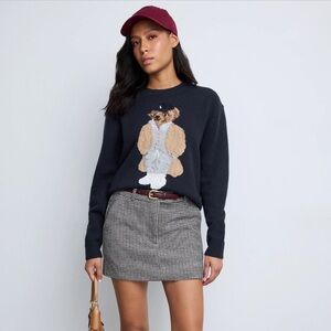 Polo Ralph Lauren Navy Bear Sweater Jumper XL